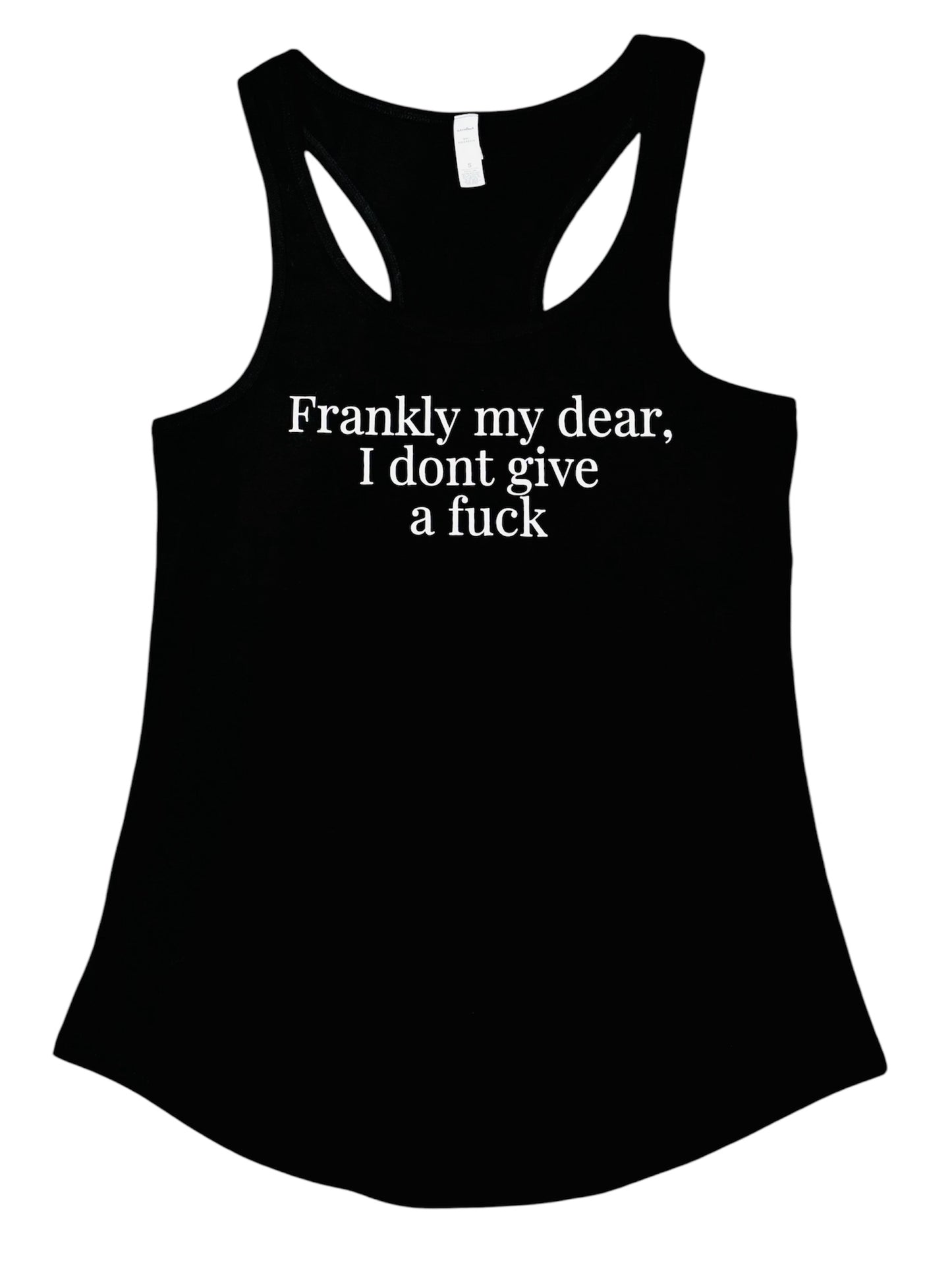 Frankly My Dear, I Don't Give a Fuck Women’s Black Vest