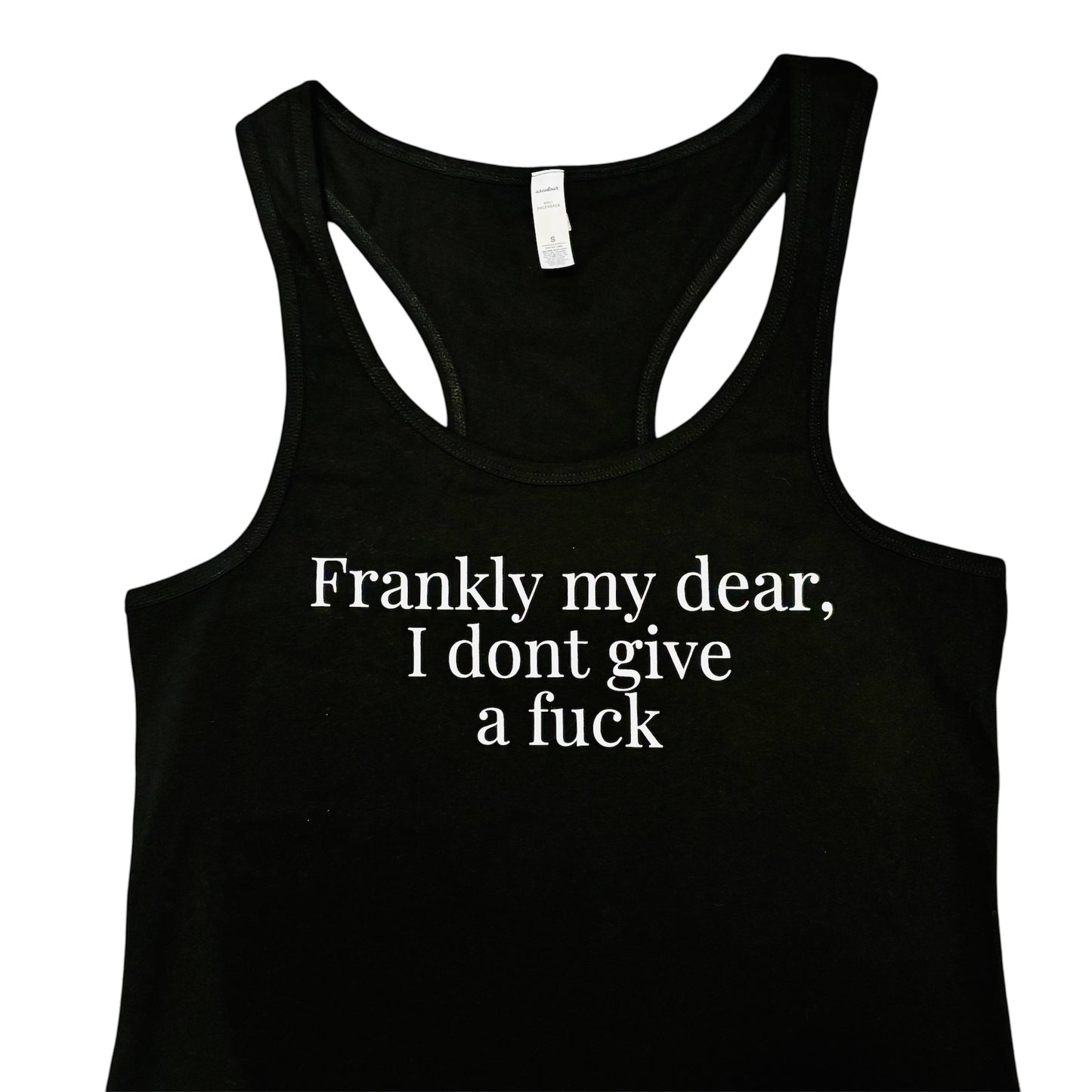 Frankly My Dear, I Don't Give a Fuck Women’s Black Vest