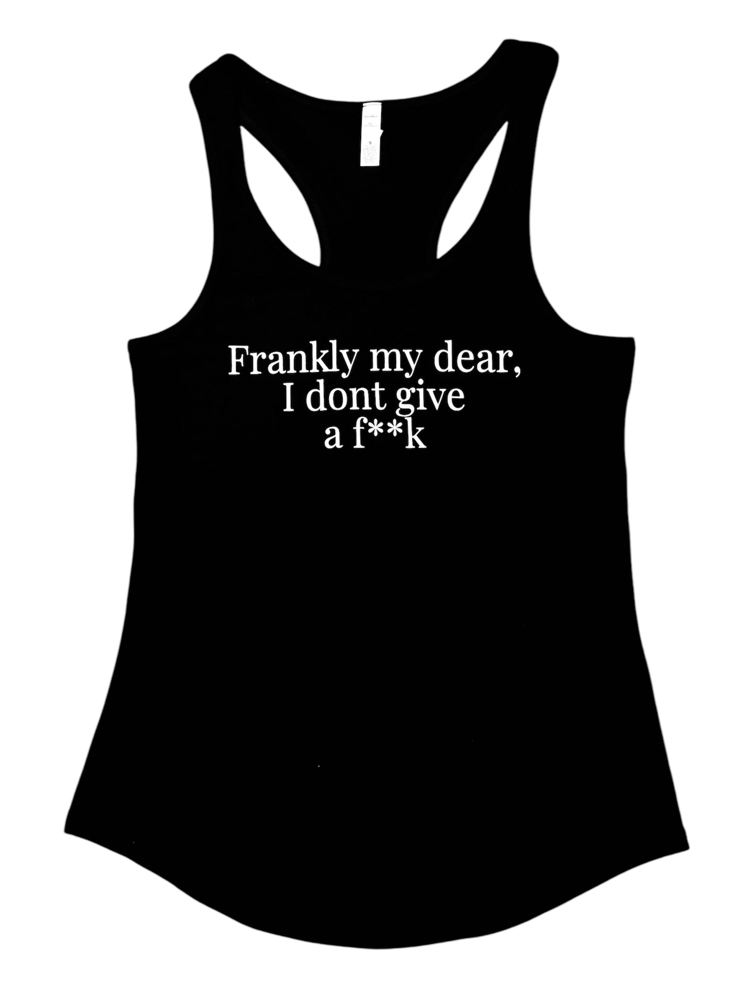 Frankly My Dear, censored Women’s Black Vest