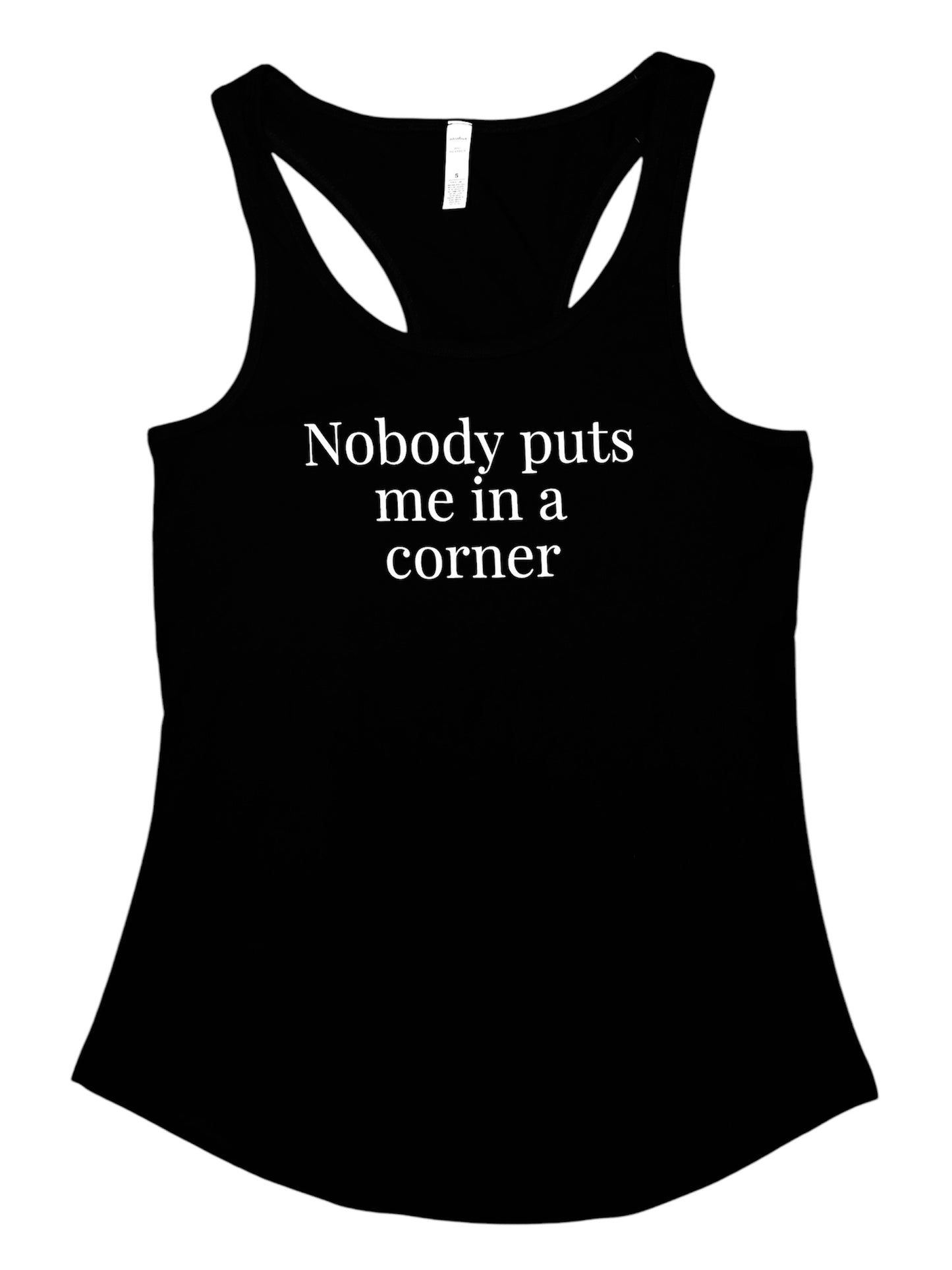 Nobody Puts Me in a Corner Women’s Black Vest