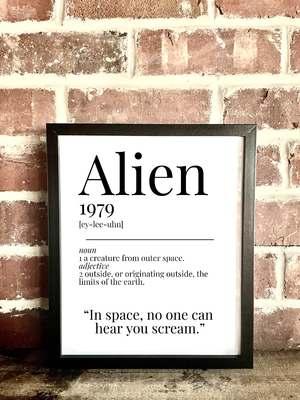 Alien 1979 Movie Quote Dictionary Prints