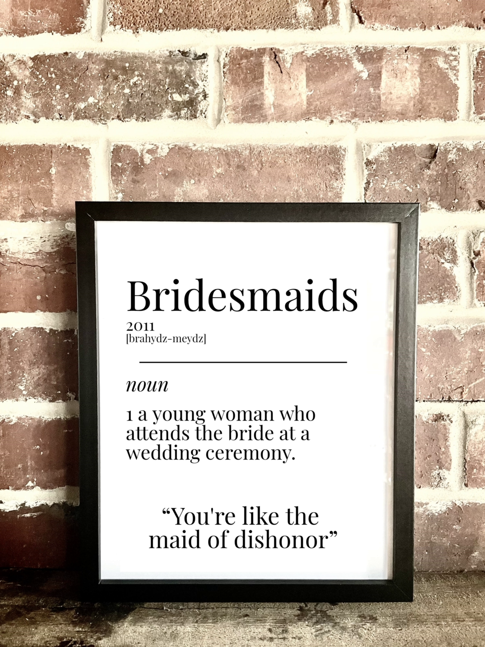 Bridesmaids 2011 Movie Quote Dictionary Prints