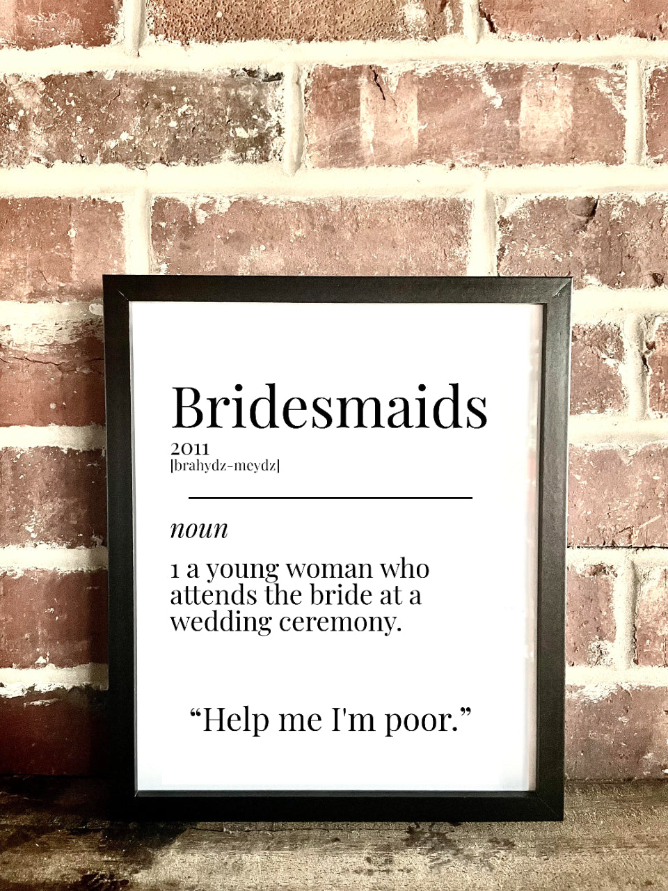 Bridesmaids 2011 Movie Quote Dictionary Prints