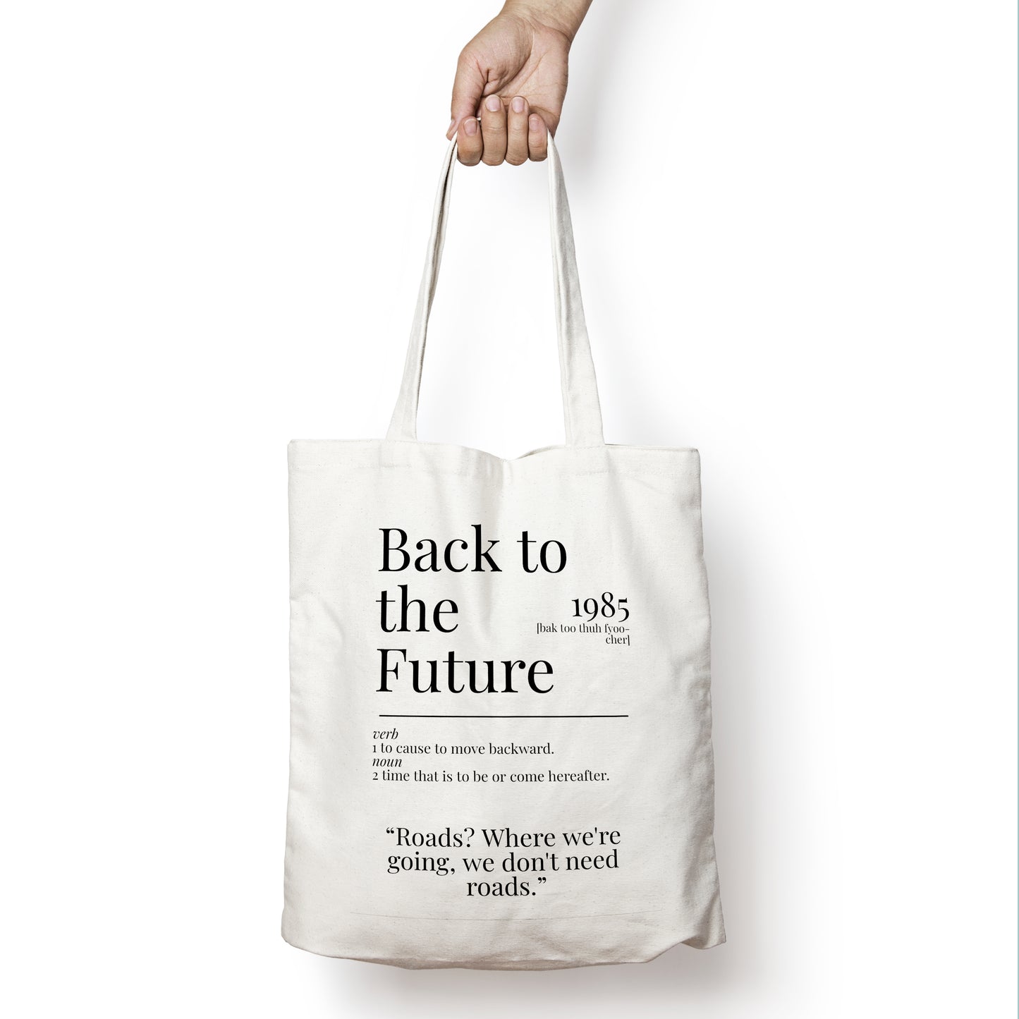 Back to the Future 1985 Movie Quote Dictionary Tote Bag