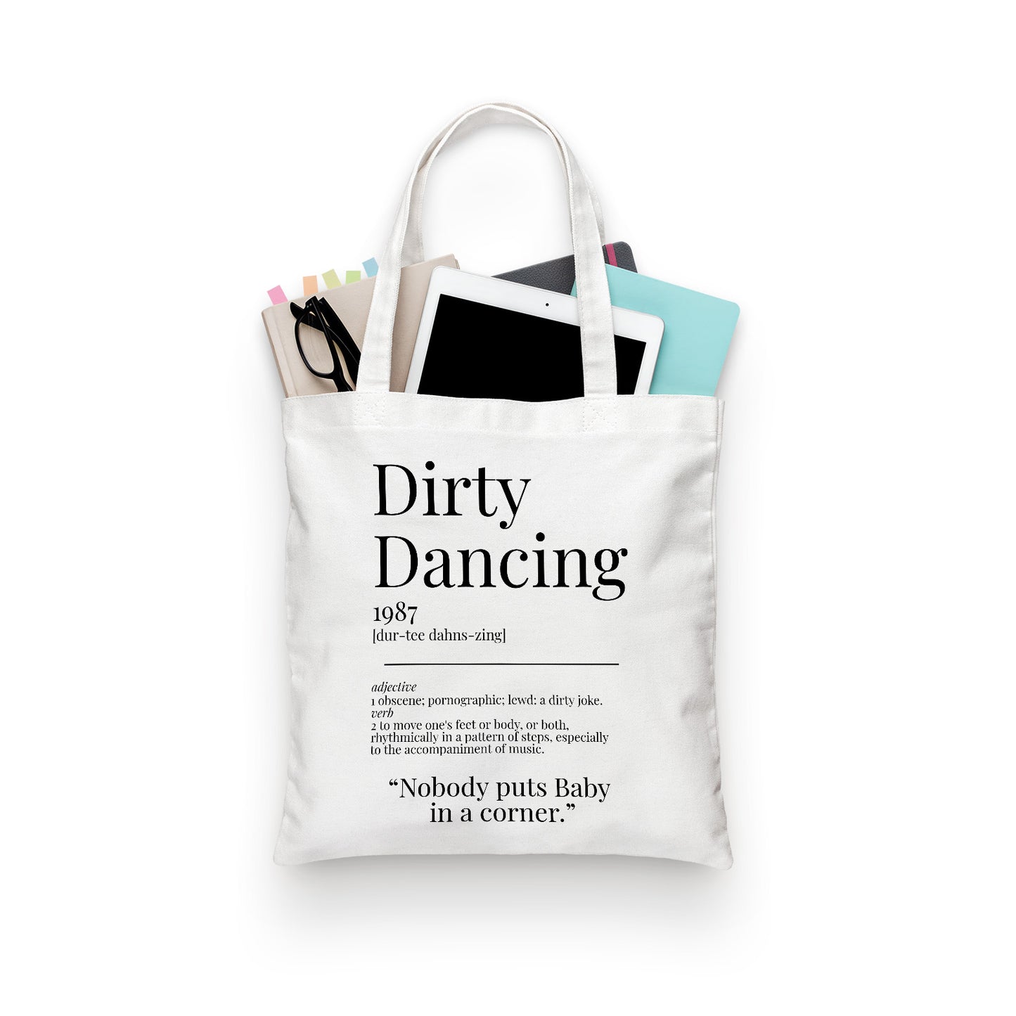 Dirty Dancing 1987 Movie Quote Dictionary Tote Bag