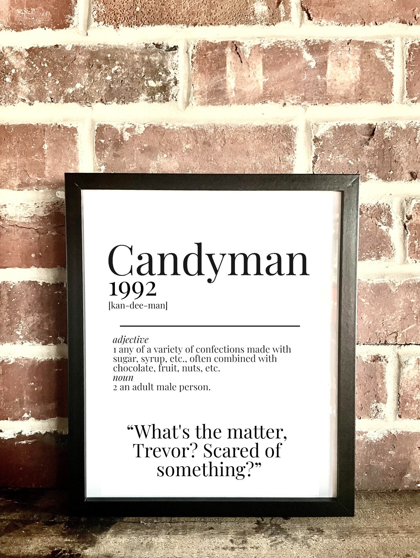 Candyman 1992 Movie Quote Dictionary Prints