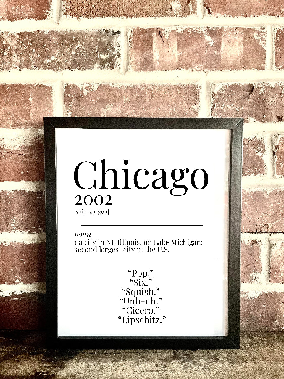 Chicago 2002 Movie Quote Dictionary Prints