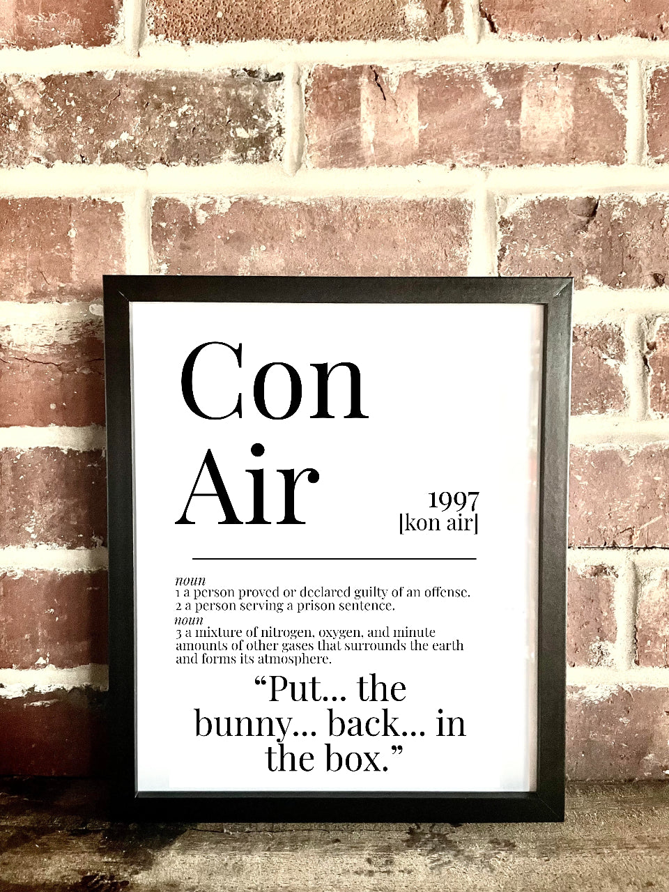 Con Air 1997 Movie Quote Dictionary Prints