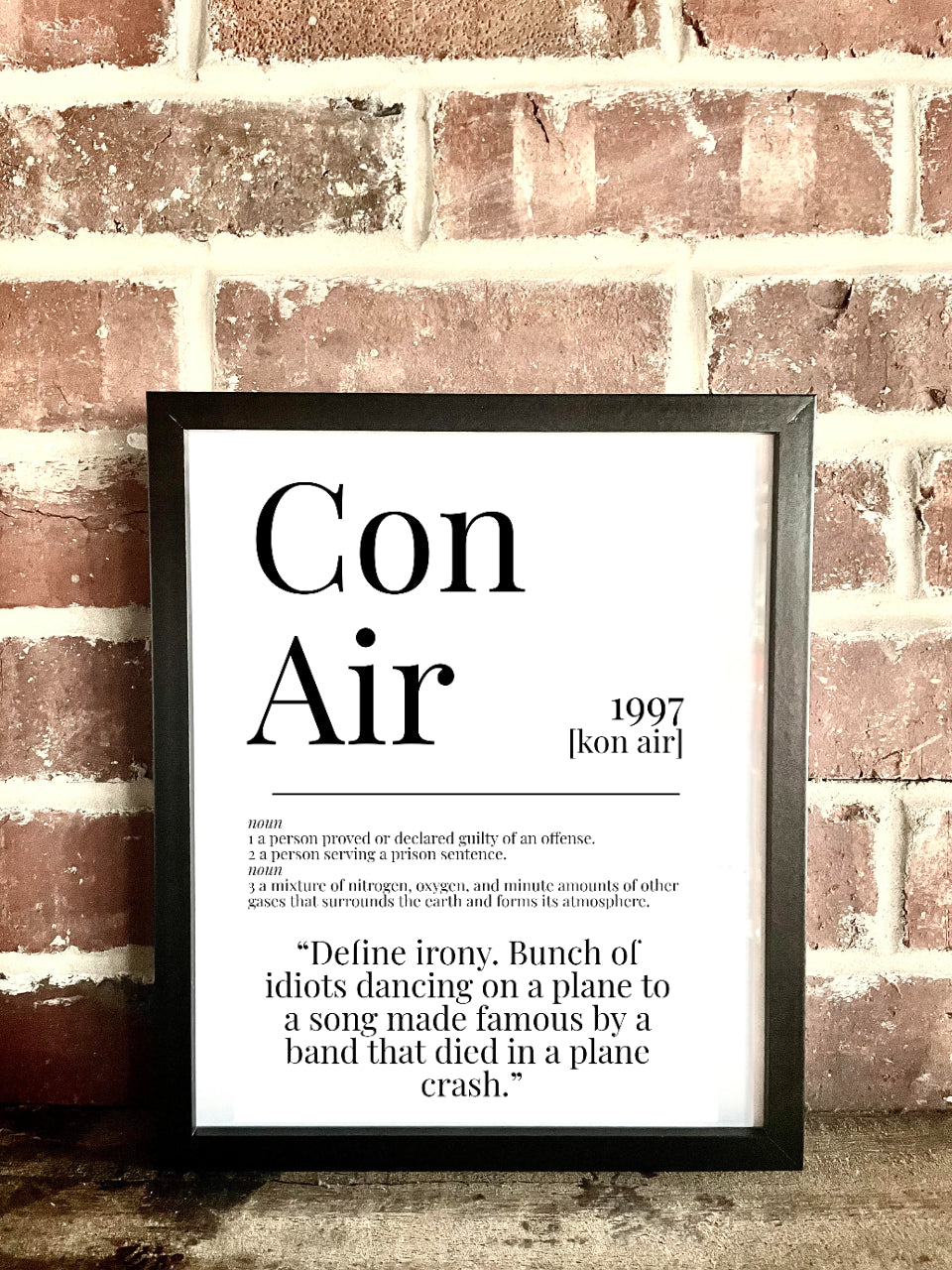 Con Air 1997 Movie Quote Dictionary Prints