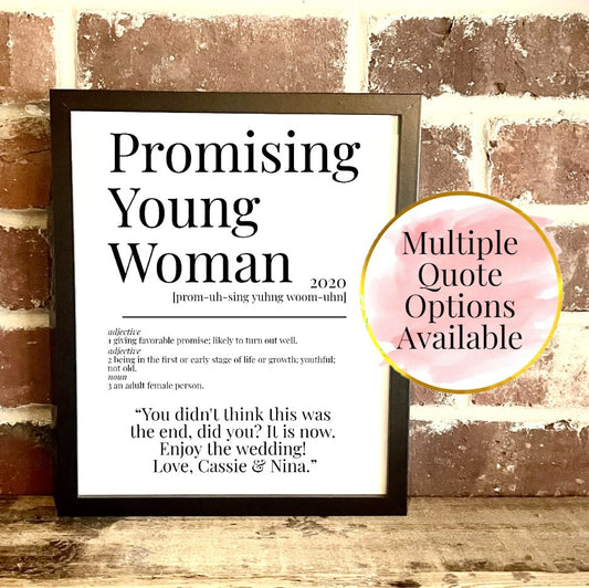 Promising Young Woman 2020 Movie Quote Dictionary Prints
