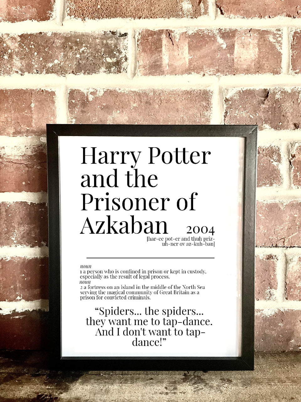 Harry Potter and the Prisoner of Azkaban 2004 Movie Quote Dictionary Prints