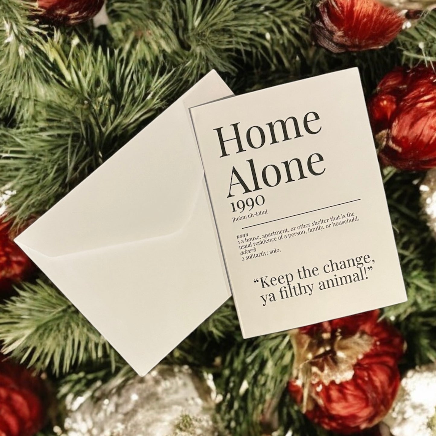 Home Alone 1990 Movie Quote Dictionary Christmas Cards