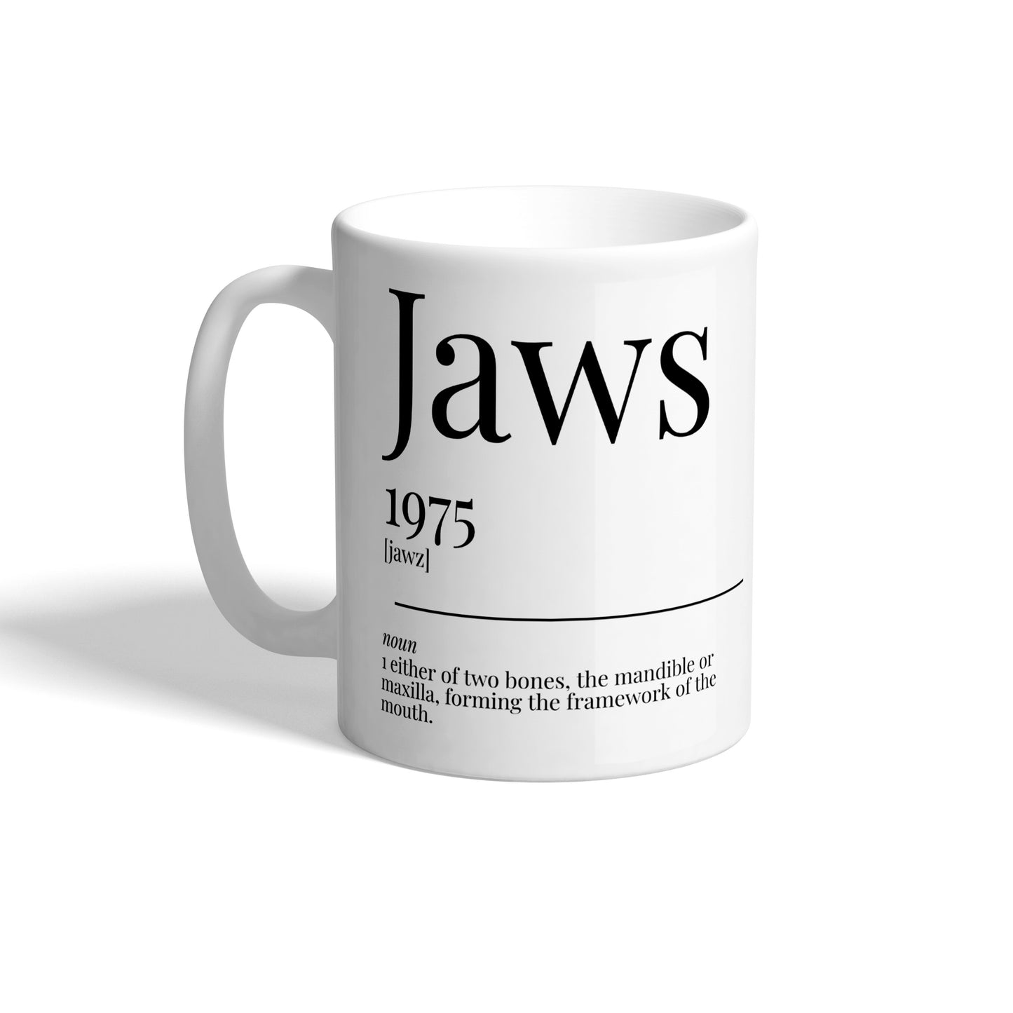 Jaws 1975 Movie Quote Bigger Boat Dictionary Ceramic Mug