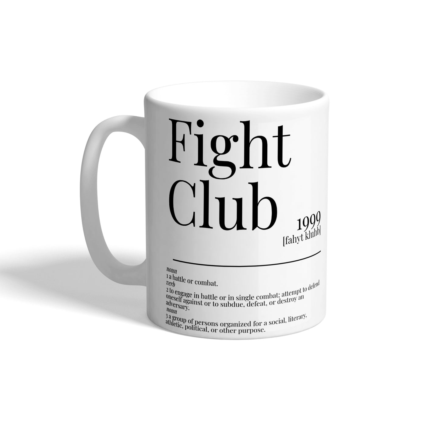 Fight Club 1999 Movie Quote First Rule Dictionary Ceramic Mug