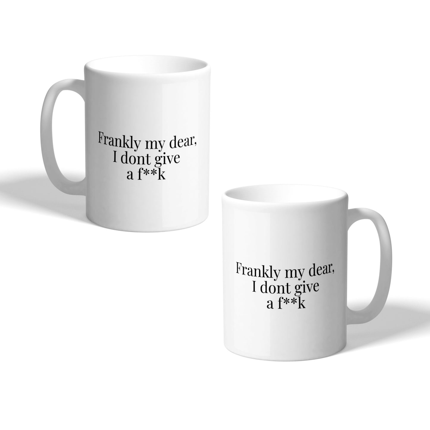 Frankly My Dear, censored Movie Quote Ceramic Mug