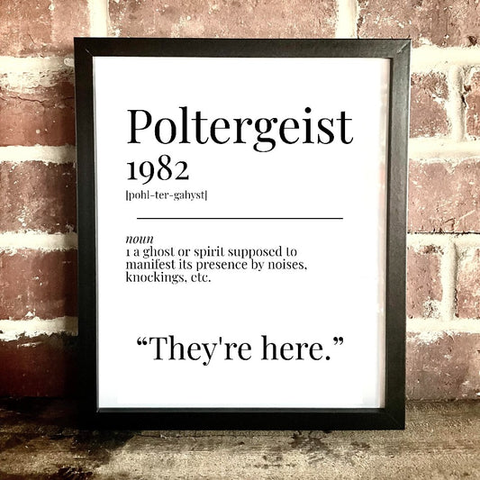 Poltergeist 1982 Movie Quote Dictionary Print