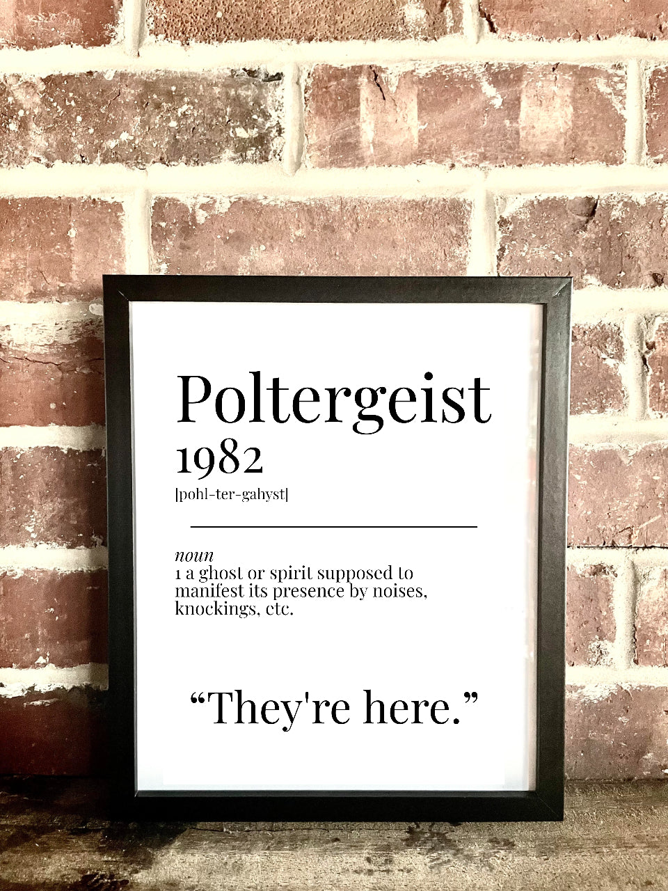 Poltergeist 1982 Movie Quote Dictionary Print