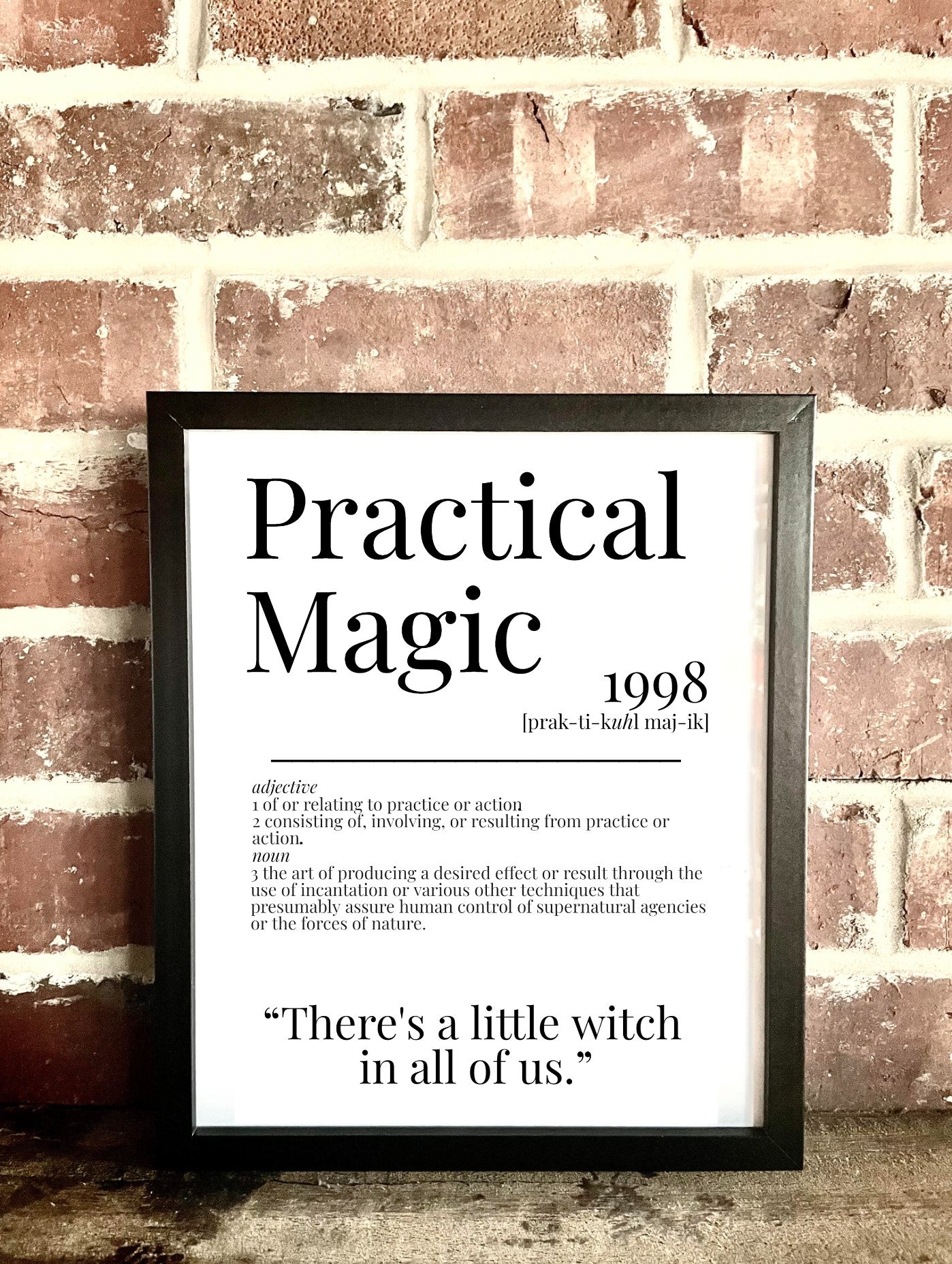 Practical Magic 1998 Movie Quote Dictionary Prints