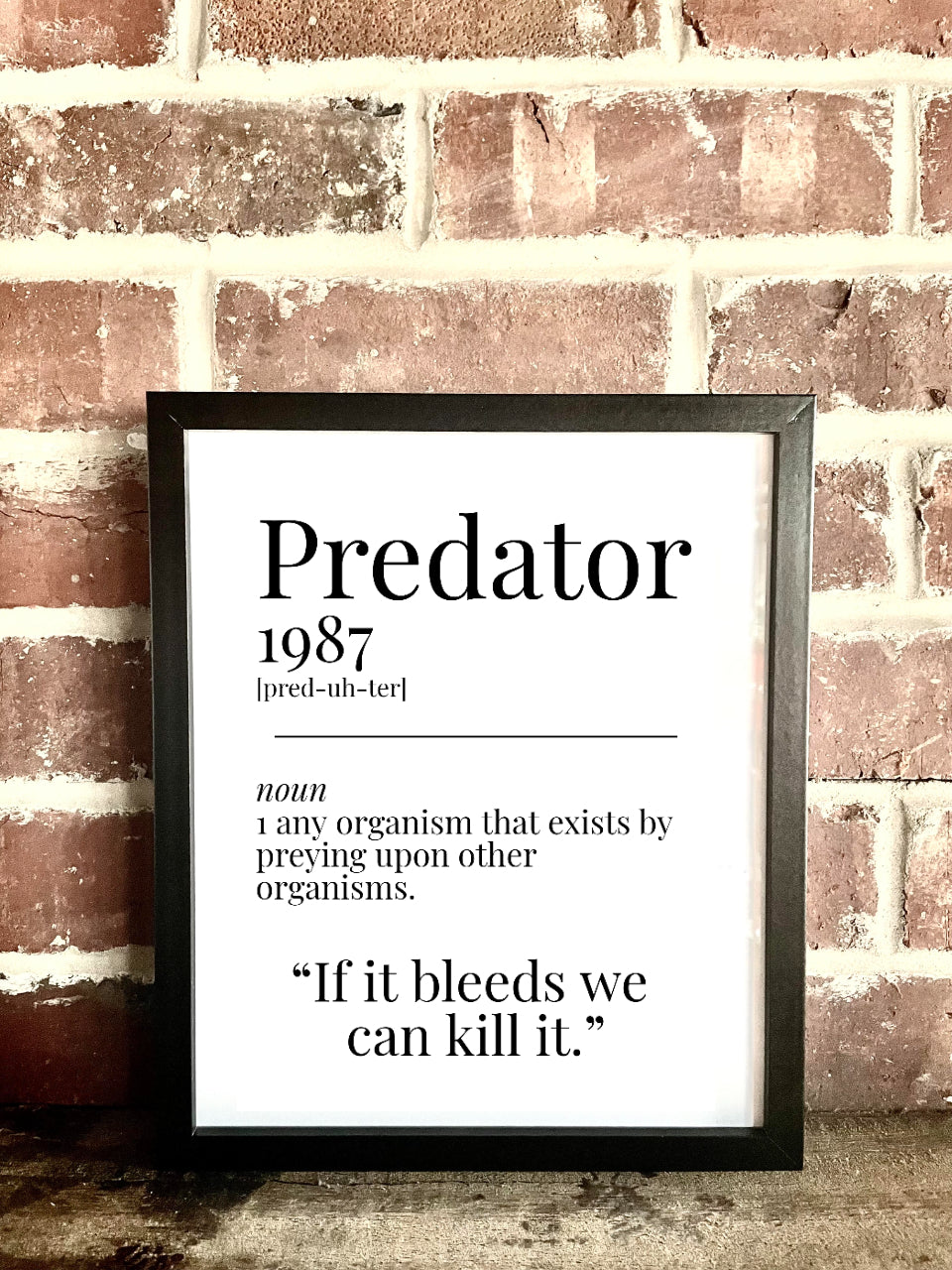 Predator 1987 Movie Quote Dictionary Prints