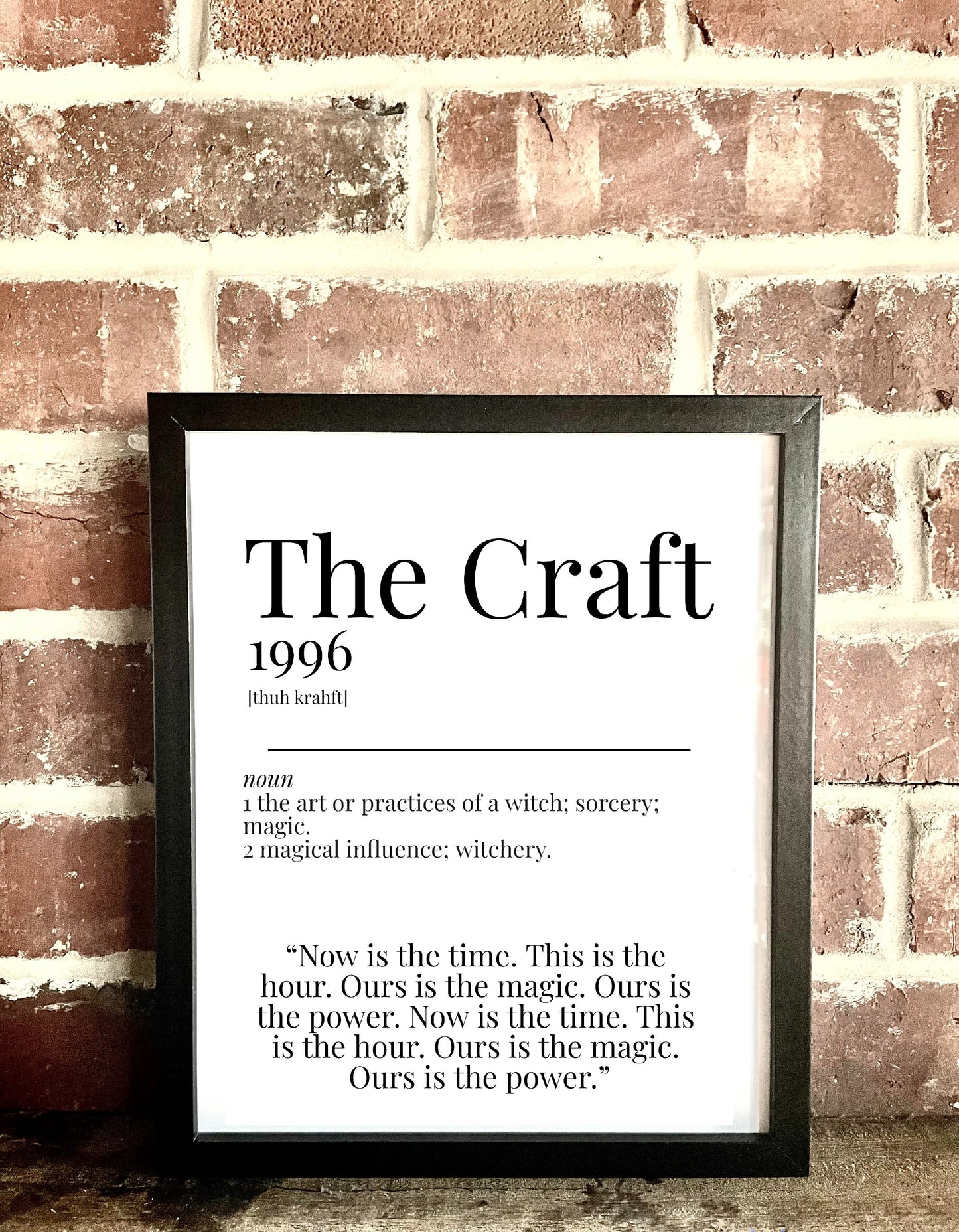 The Craft 1996 Movie Quote Dictionary Prints