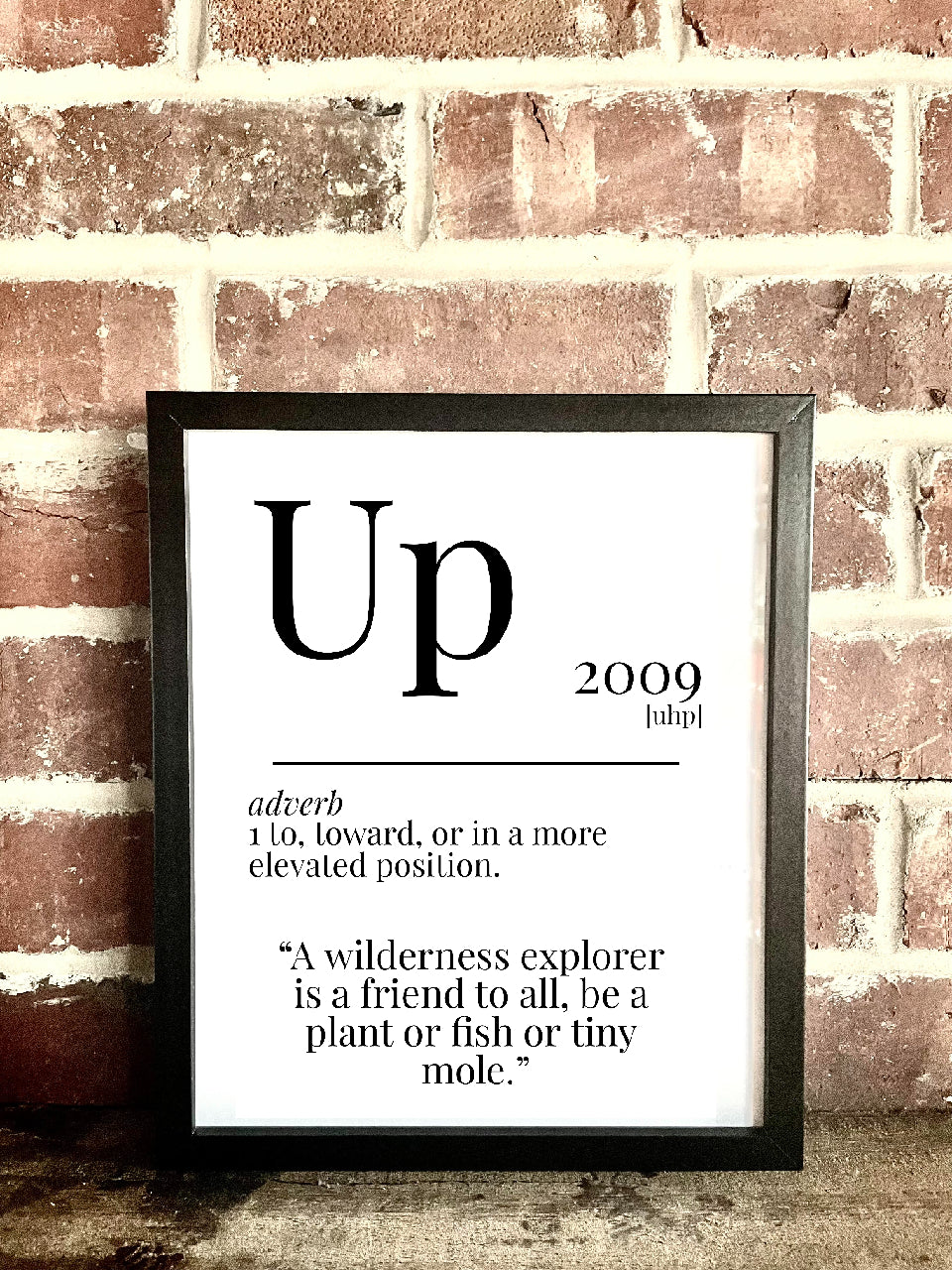 Up 2009 Movie Quote Dictionary Prints