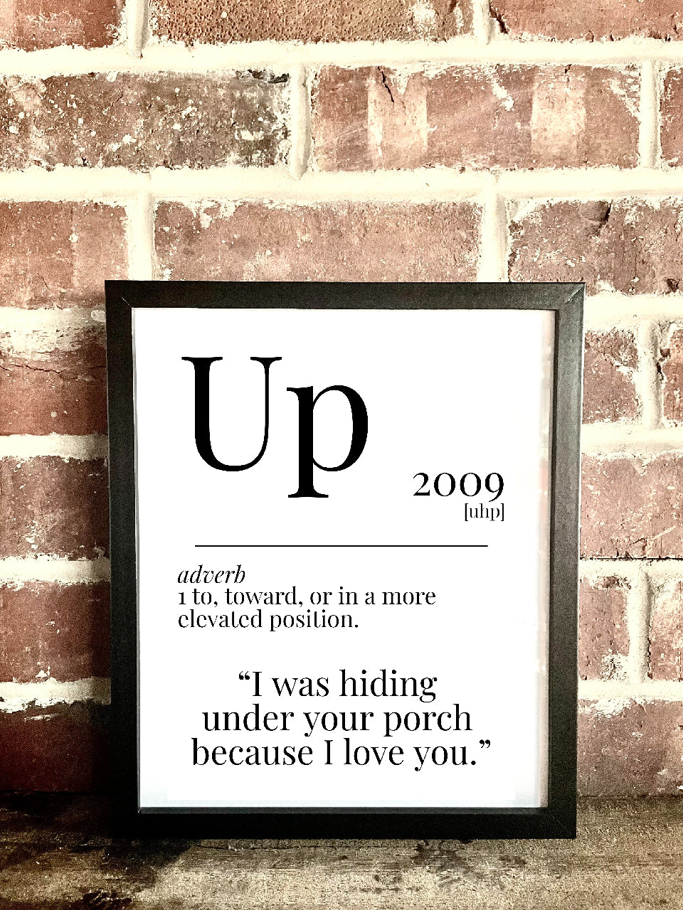 Up 2009 Movie Quote Dictionary Prints